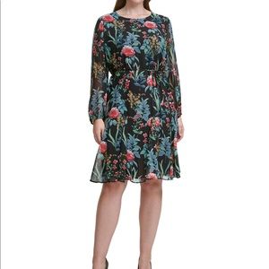 Tommy Hilfiger Floral-Print Fit & Flare Dress
